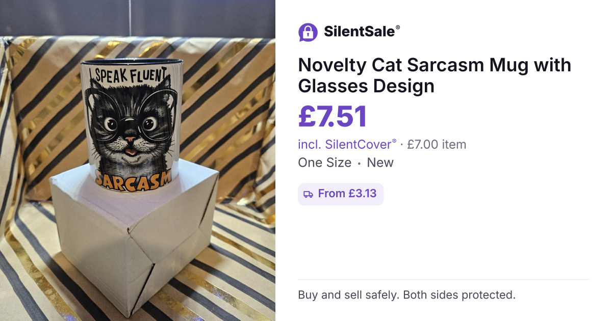 Novelty Cat Sarcasm Mug with Glasses Design