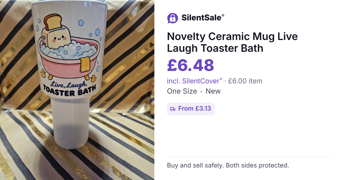 Novelty Ceramic Mug Live Laugh Toaster Bath