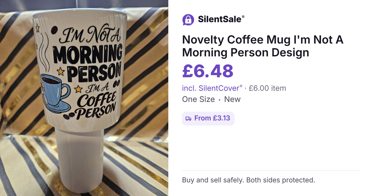 Novelty Coffee Mug I'm Not A Morning Person Design