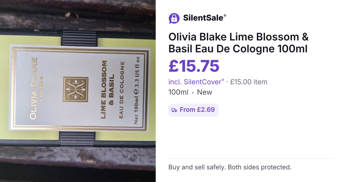 Olivia Blake Lime Blossom & Basil Eau De Cologne 100ml