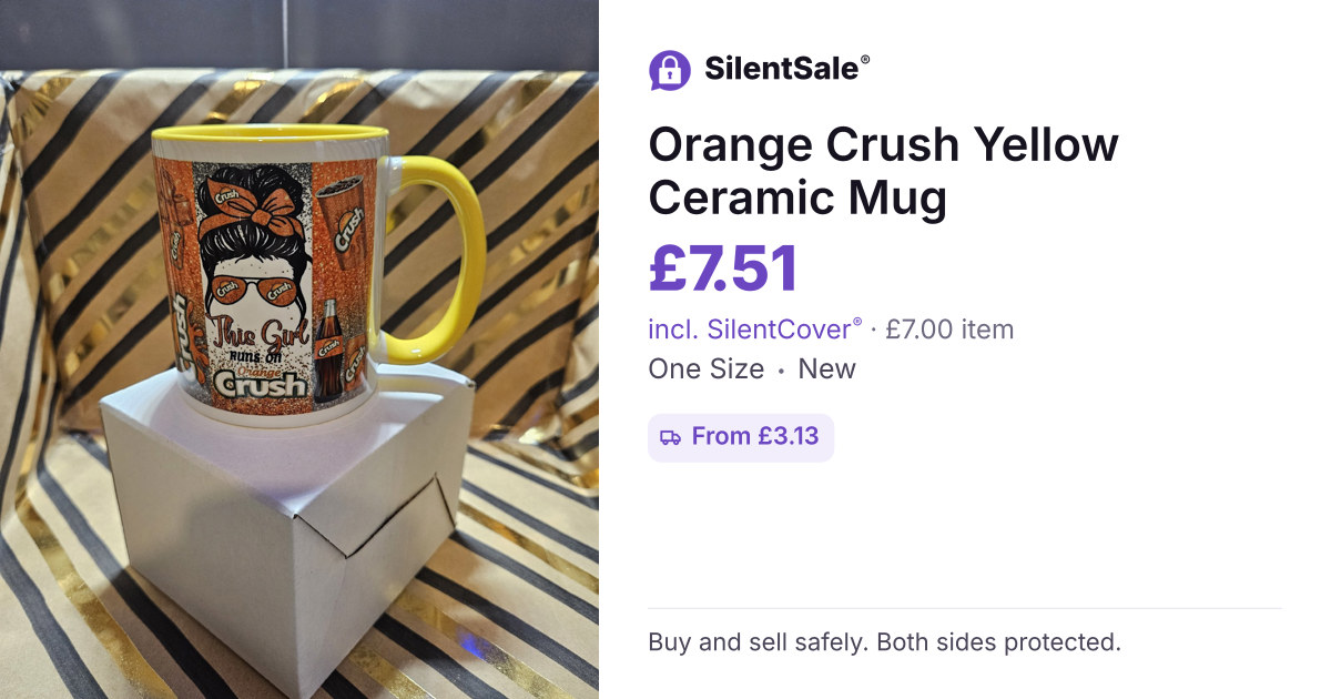 Orange Crush Yellow Ceramic Mug