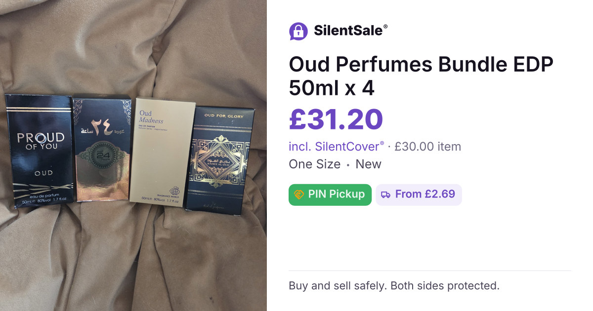 Oud Perfumes Bundle EDP 50ml x 4