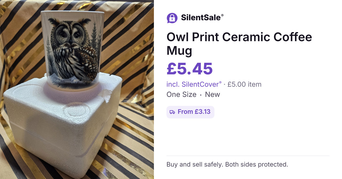 Owl Print Ceramic Coffee Mug
