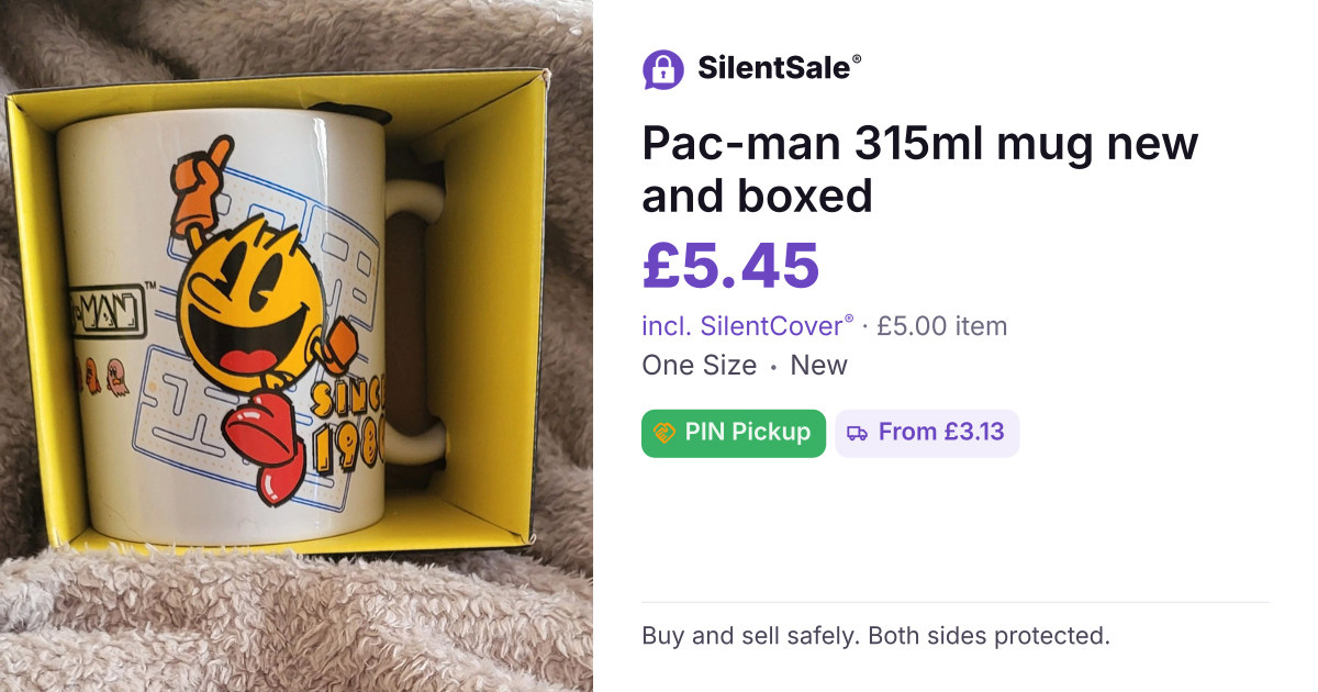 Pac-man 315ml mug new and boxed