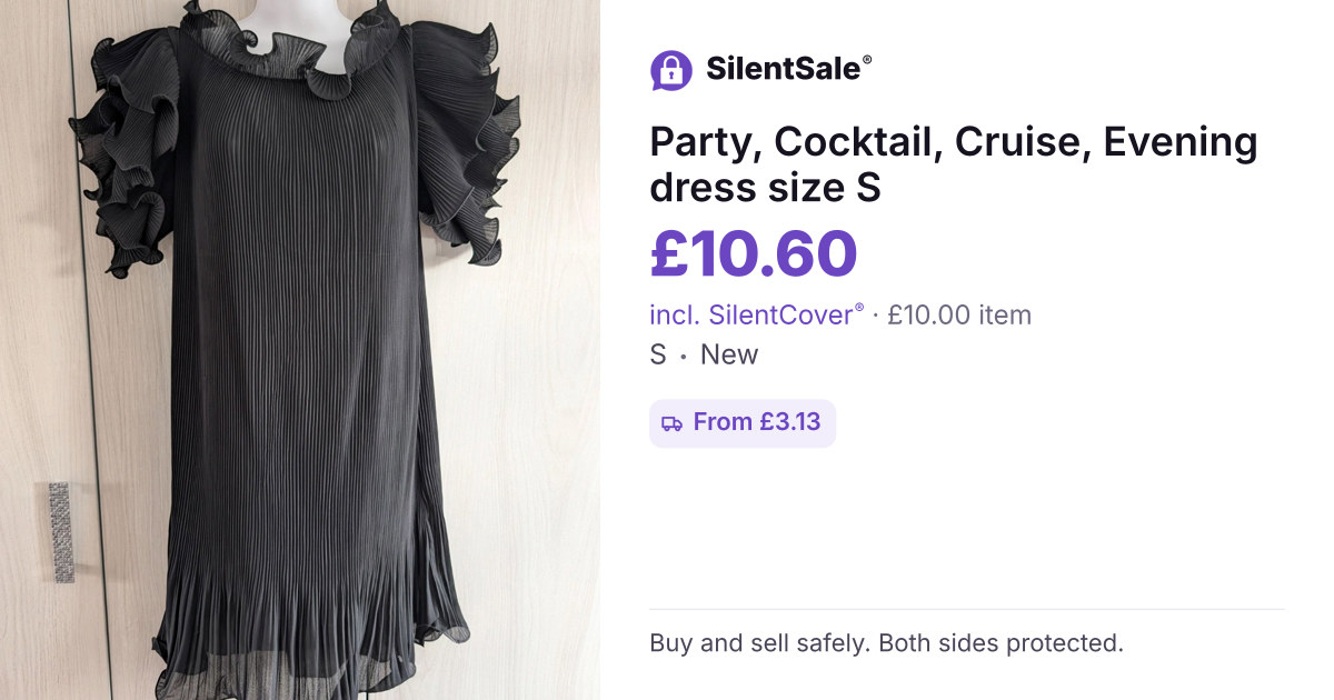 Party, Cocktail, Cruise, Evening dress size S