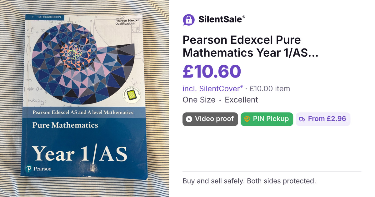Pearson Edexcel Pure Mathematics Year 1/AS Textbook