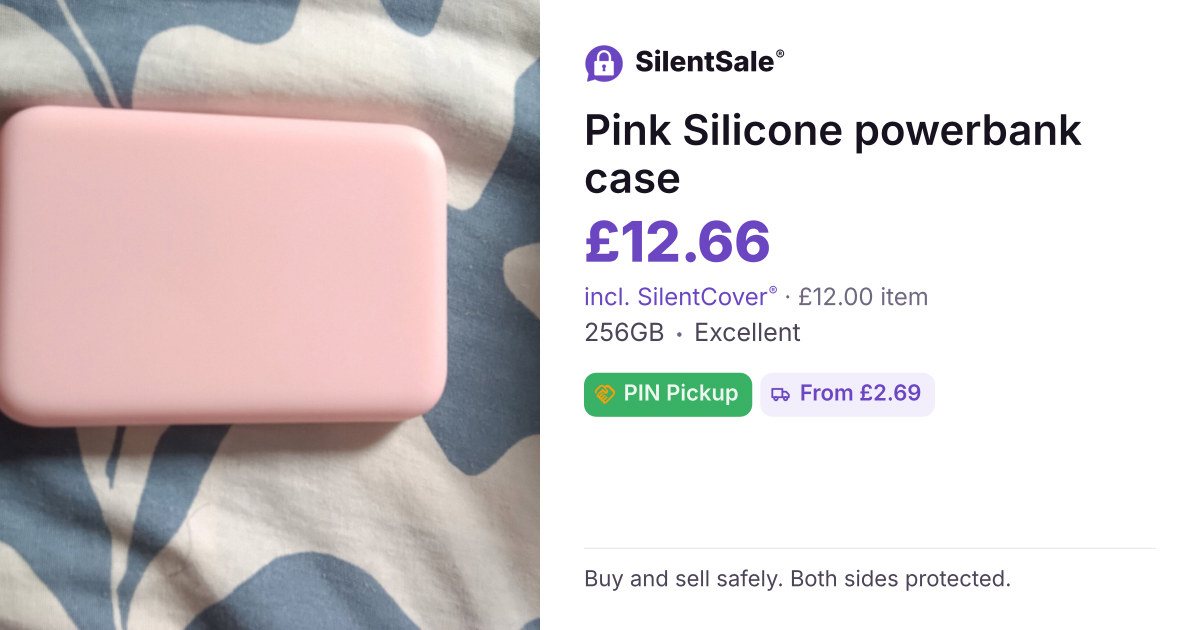 Pink Silicone powerbank case