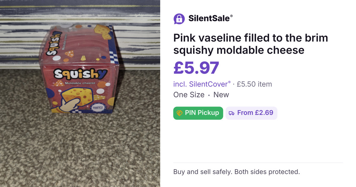 Pink vaseline filled to the brim squishy moldable cheese