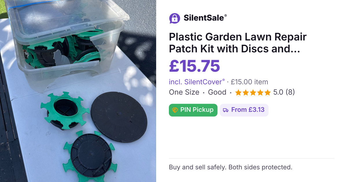 Plastic Garden Lawn Repair Patch Kit with Discs and Connectors