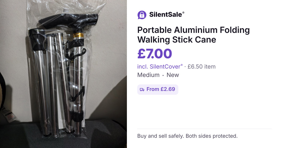 Portable Aluminium Folding Walking Stick Cane