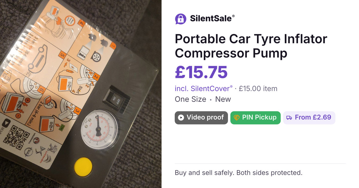 Portable Car Tyre Inflator Compressor Pump