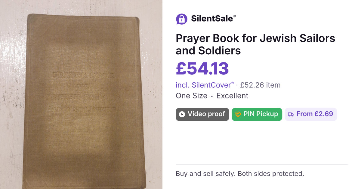 Prayer Book for Jewish Sailors and Soldiers