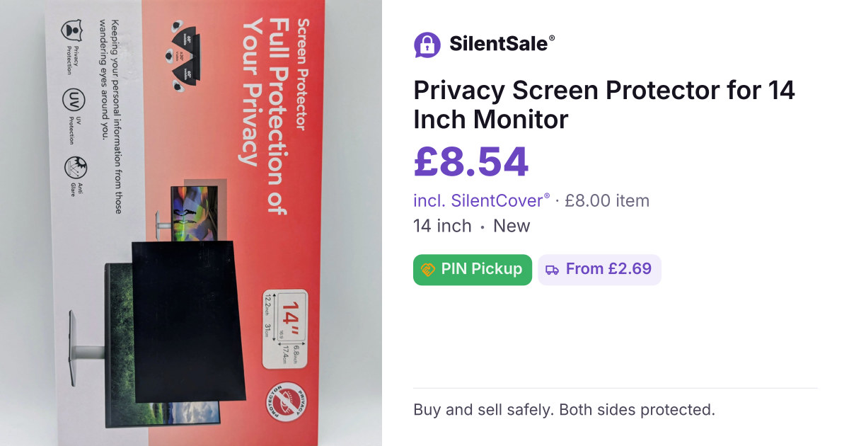 Privacy Screen Protector for 14 Inch Monitor