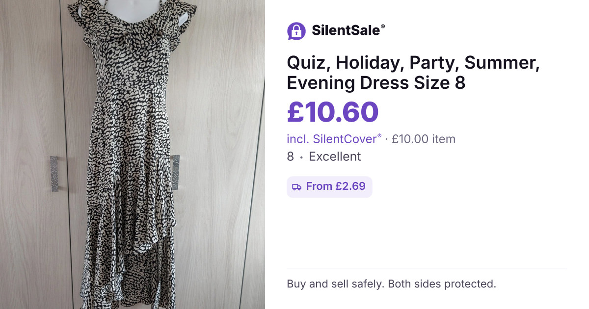 Quiz, Holiday, Party, Summer, Evening Dress Size 8