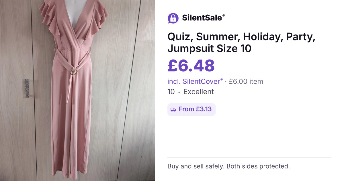 Quiz, Summer, Holiday, Party, Jumpsuit Size 10