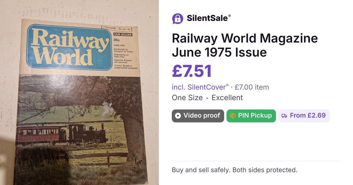 Railway World Magazine June 1975 Issue