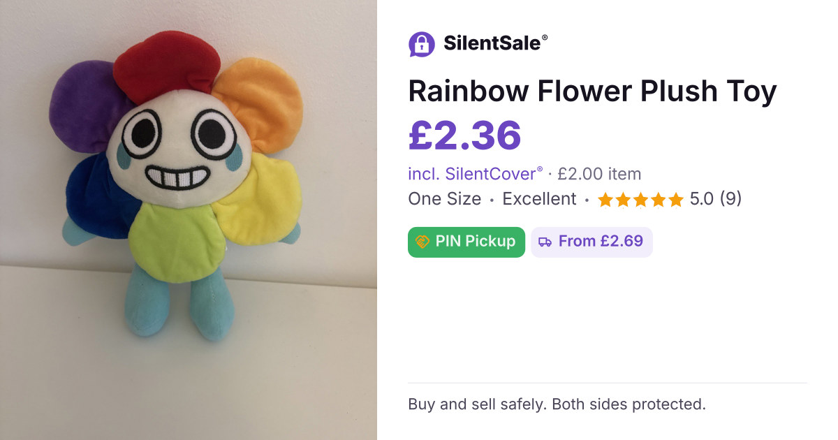 Rainbow Flower Plush Toy