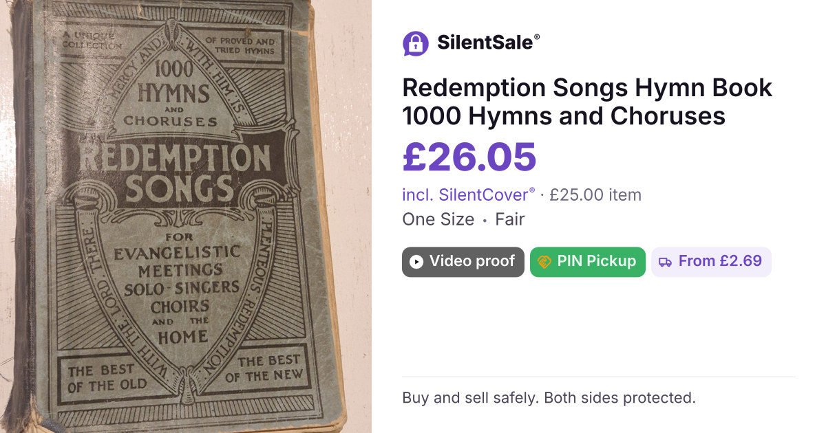 Redemption Songs Hymn Book 1000 Hymns and Choruses