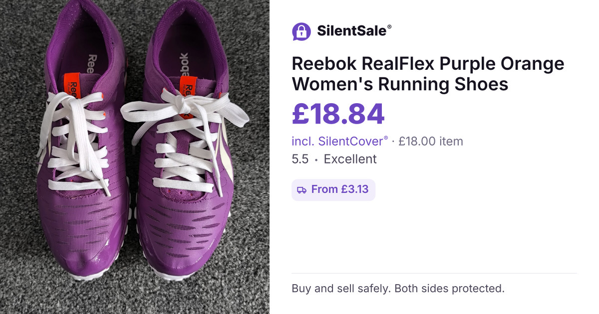 Reebok RealFlex Purple Orange Women's Running Shoes