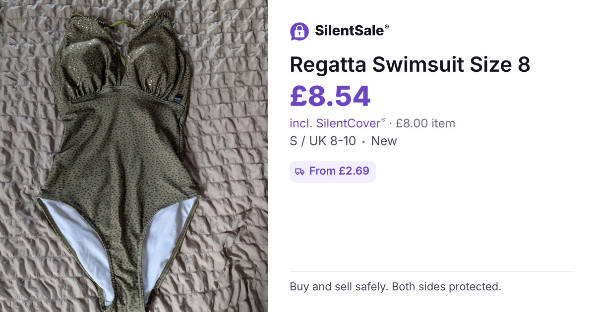 Regatta Swimsuit Size 8