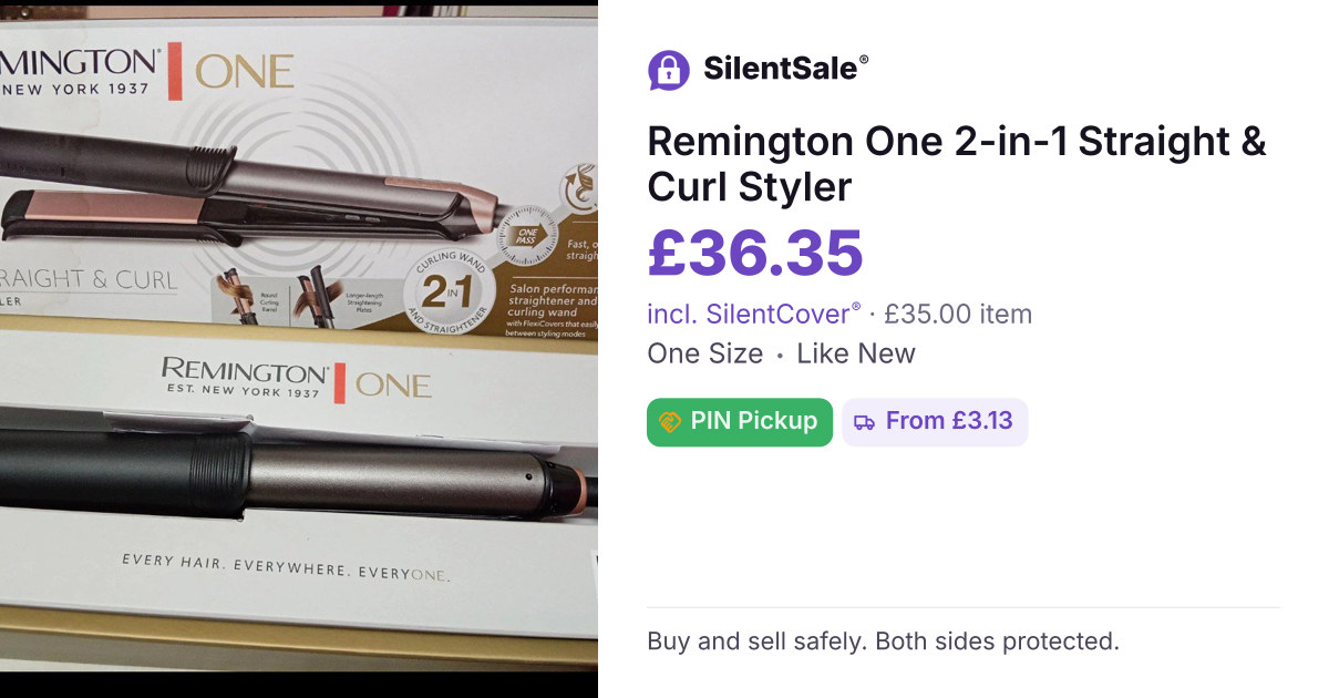 Remington One 2-in-1 Straight & Curl Styler