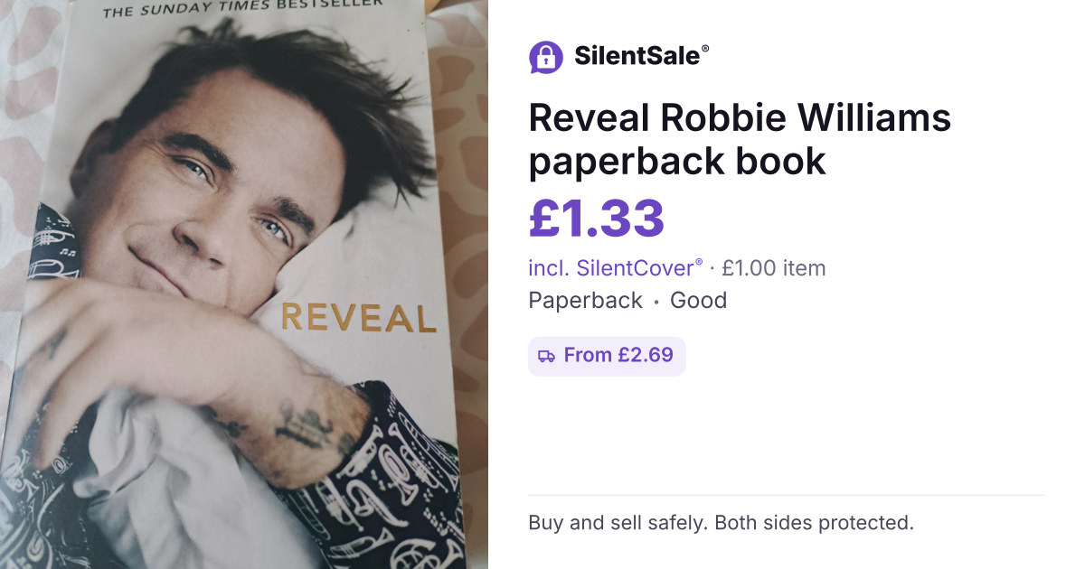 Reveal Robbie Williams  paperback book
