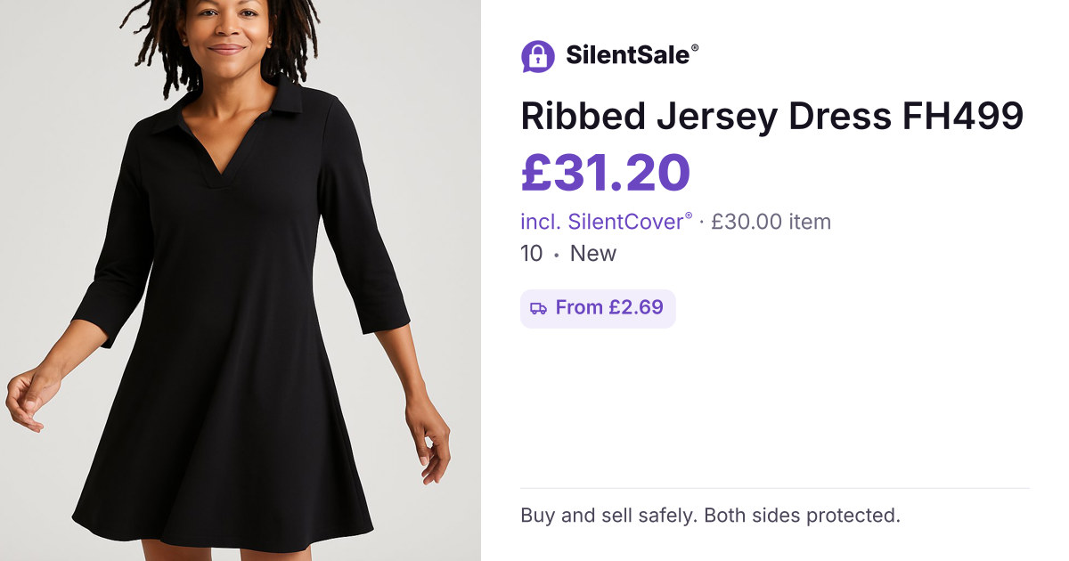 Ribbed Jersey Dress FH499