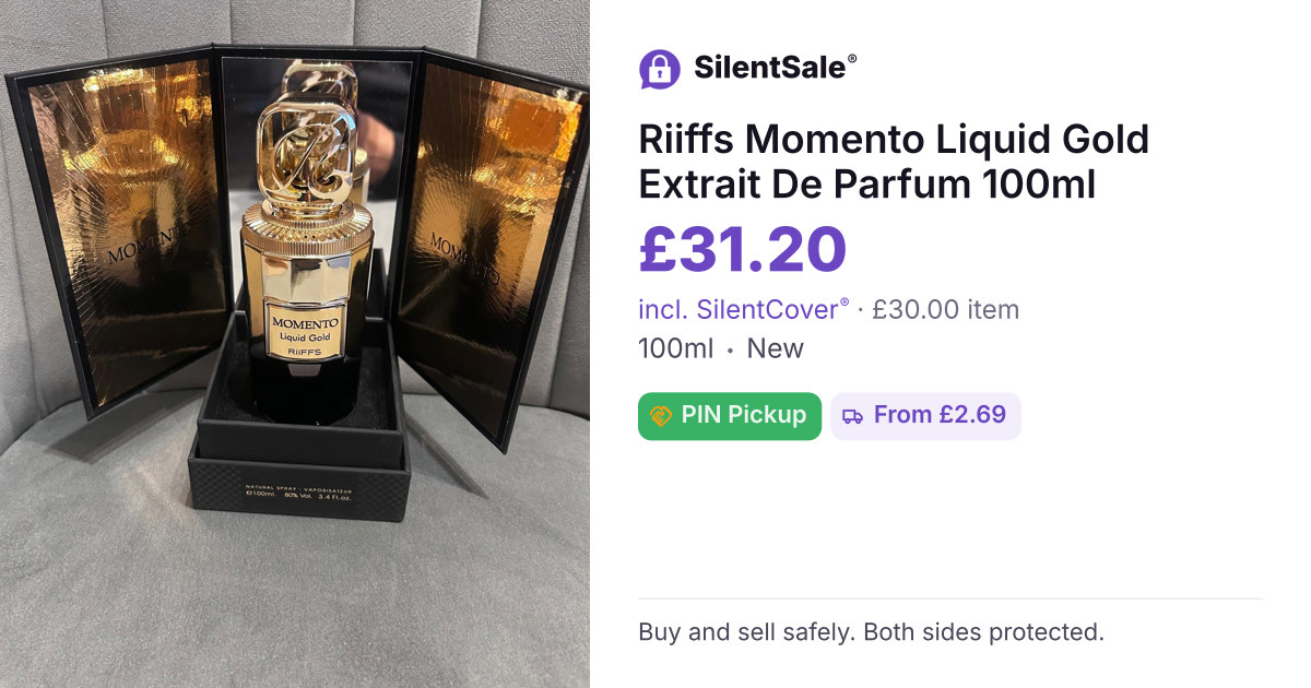 Riiffs Momento Liquid Gold Extrait De Parfum 100ml