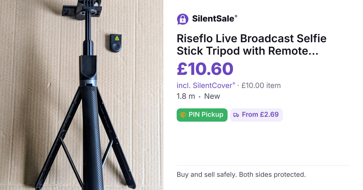 Riseflo Live Broadcast Selfie Stick Tripod with Remote Control