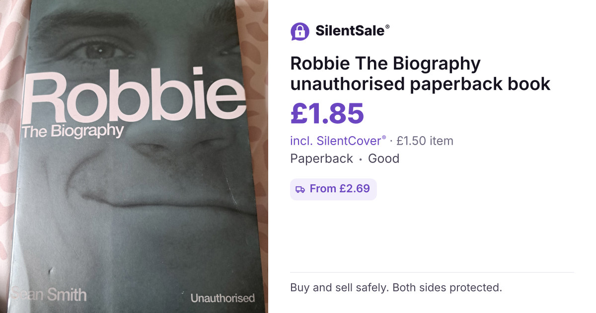 Robbie  The Biography  unauthorised paperback book