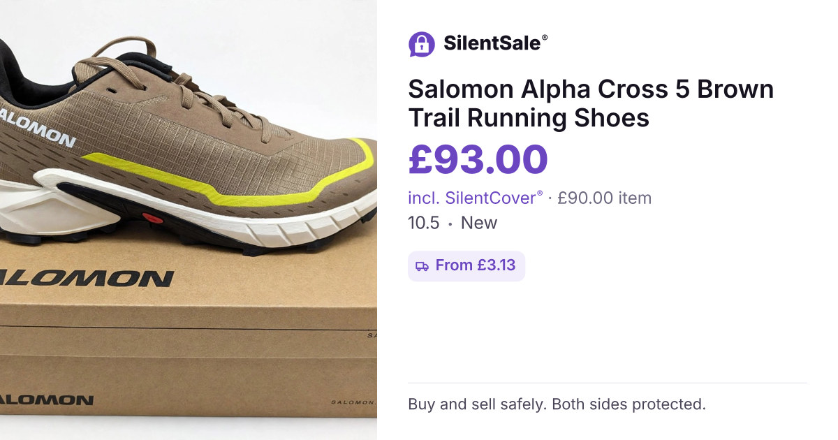 Salomon Alpha Cross 5 Brown Trail Running Shoes