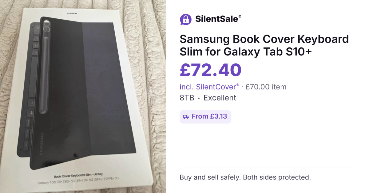 Samsung Book Cover Keyboard Slim for Galaxy Tab S10+