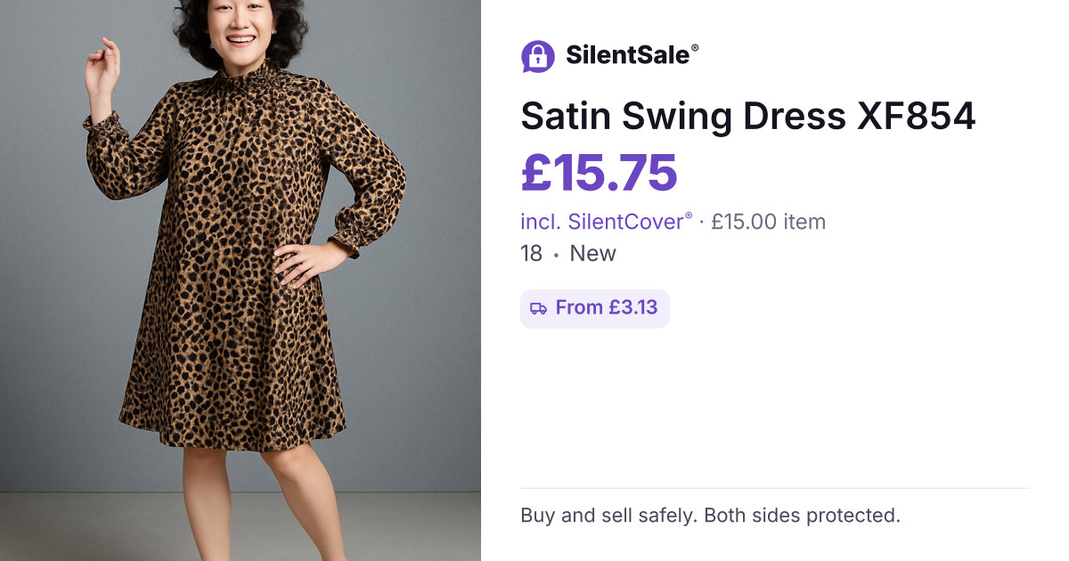 Satin Swing Dress XF854