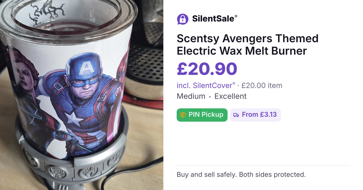 Scentsy Avengers Themed Electric Wax Melt Burner