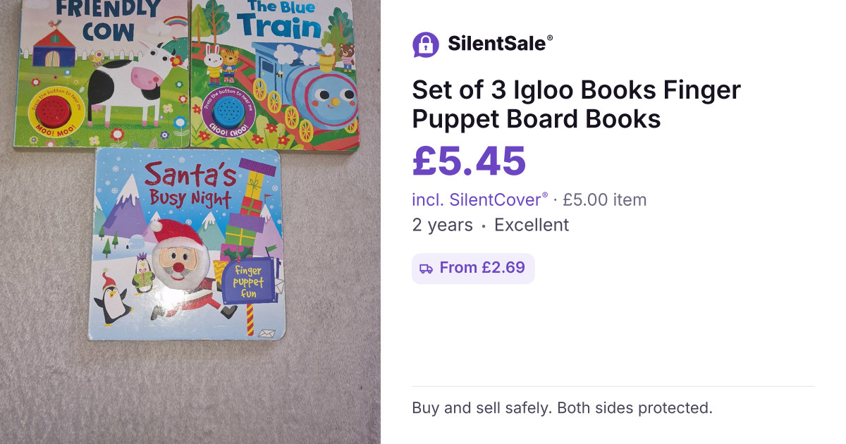 Set of 3 Igloo Books Finger Puppet Board Books