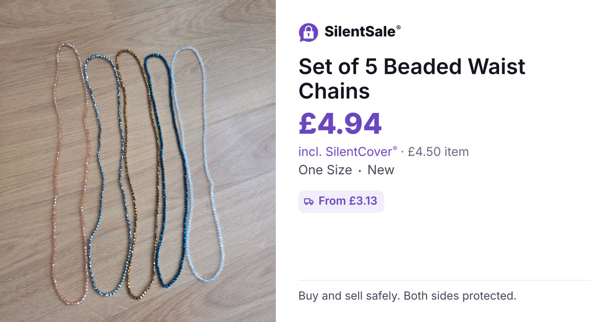 Set of 5 Beaded Waist Chains
