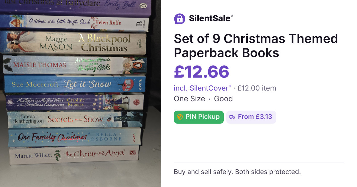 Set of 9 Christmas Themed Paperback Books