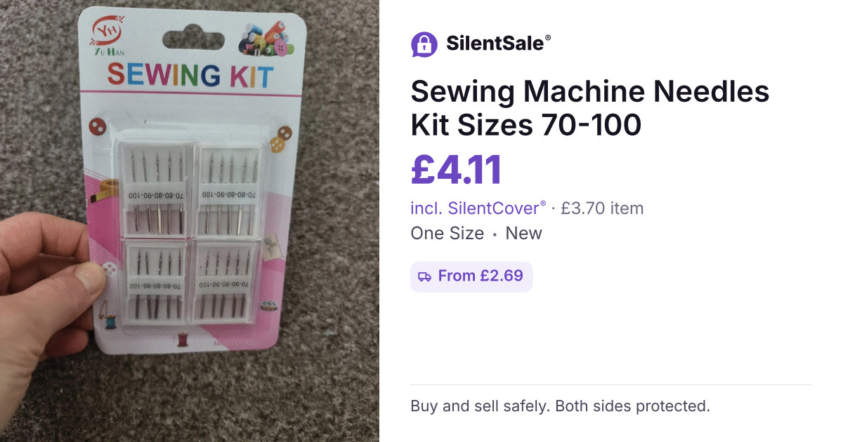 Sewing Machine Needles Kit Sizes 70-100