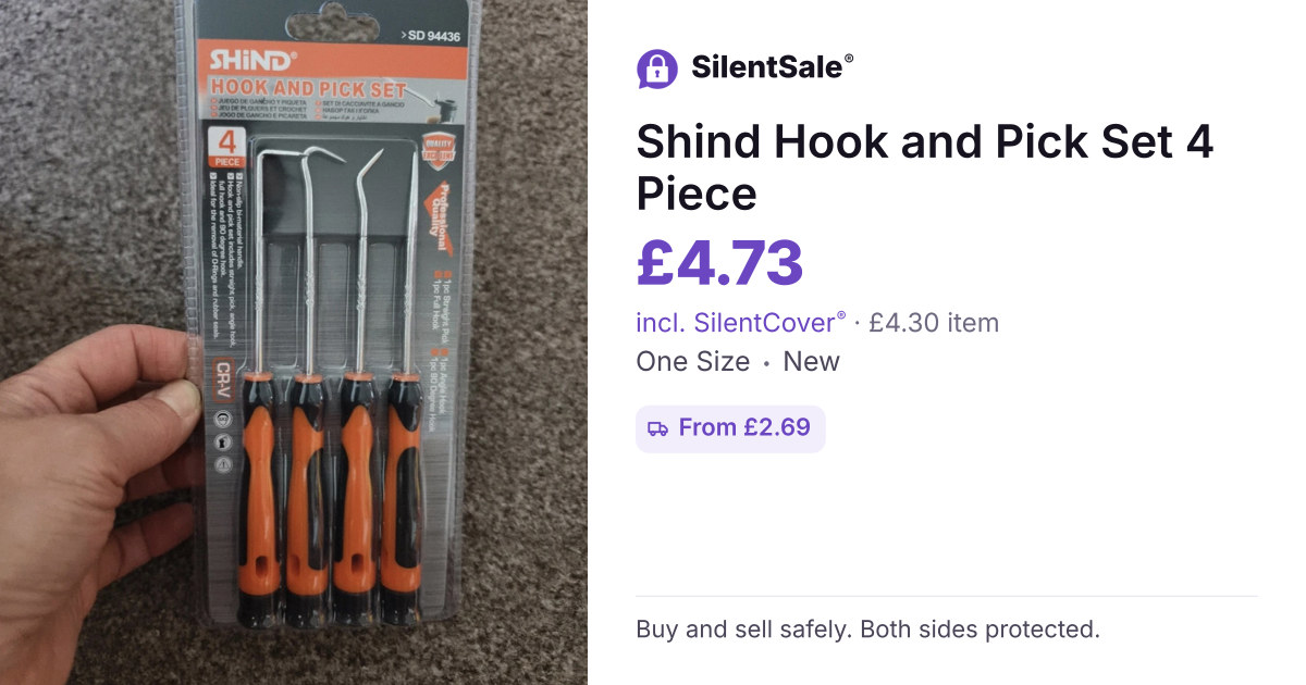 Shind Hook and Pick Set 4 Piece