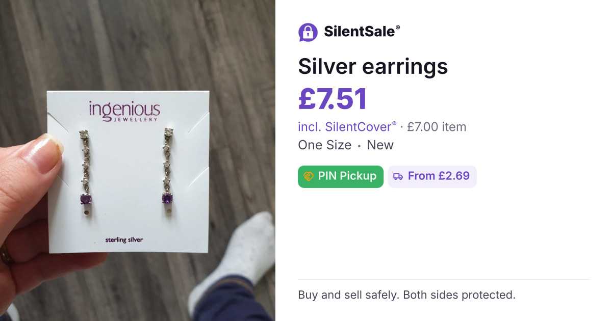 Silver earrings