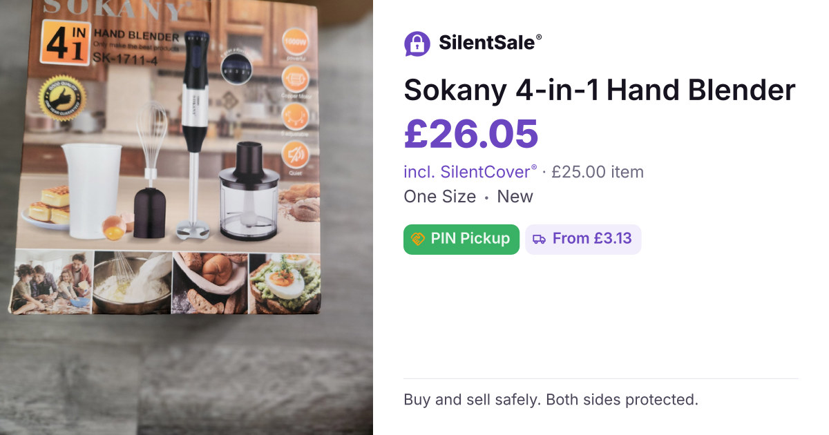 Sokany 4-in-1 Hand Blender