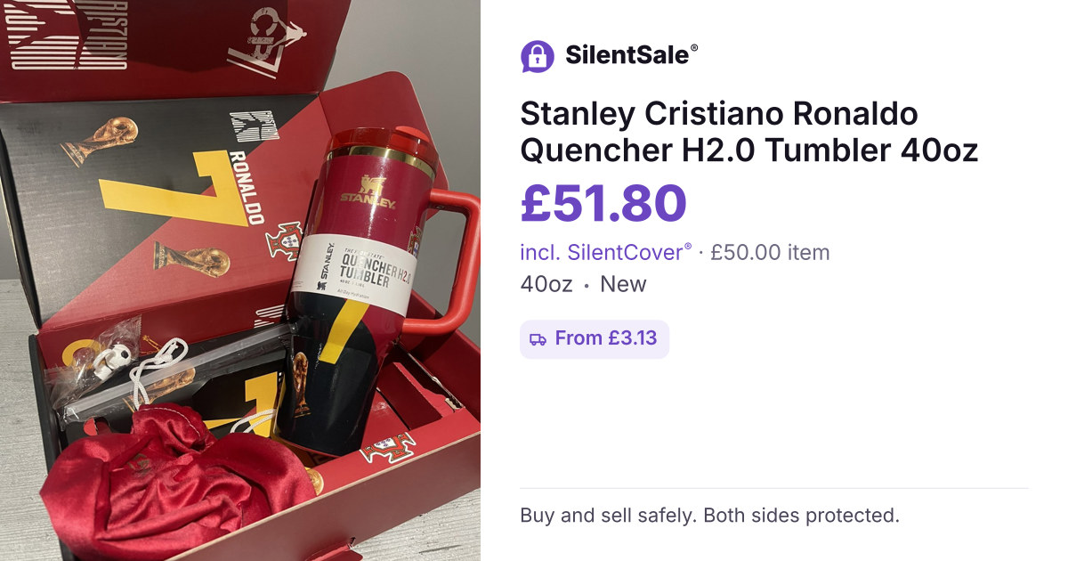 Stanley Cristiano Ronaldo Quencher H2.0 Tumbler 40oz