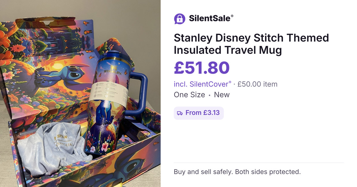 Stanley Disney Stitch Themed Insulated Travel Mug