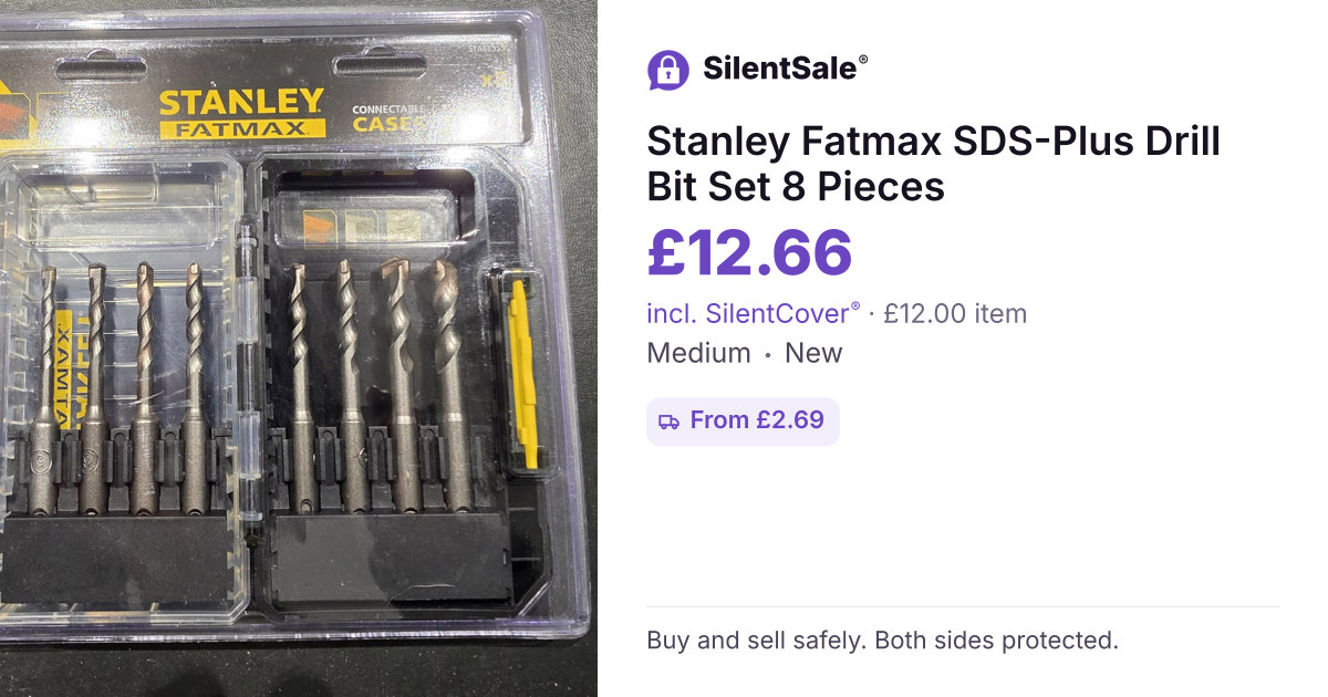 Stanley Fatmax SDS-Plus Drill Bit Set 8 Pieces