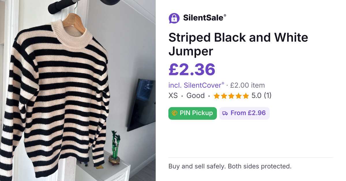 Striped Black and White Jumper