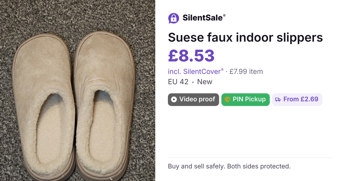 Suese faux indoor slippers