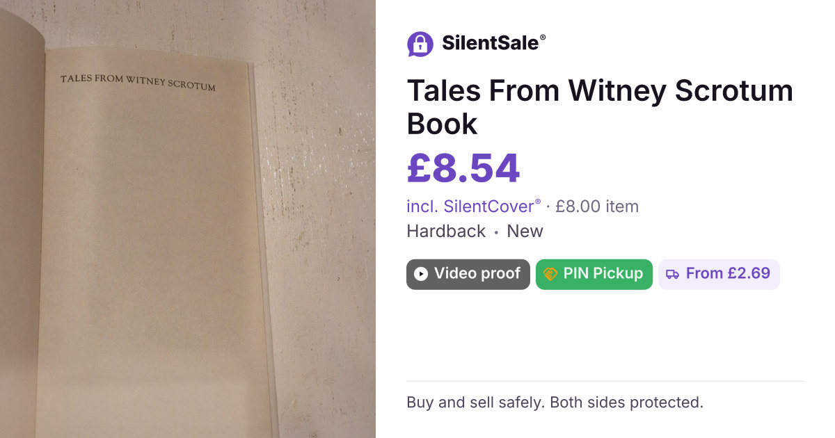 Tales From Witney Scrotum Book