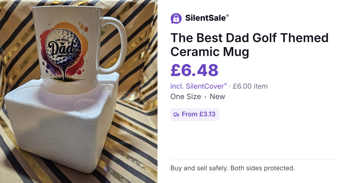 The Best Dad Golf Themed Ceramic Mug
