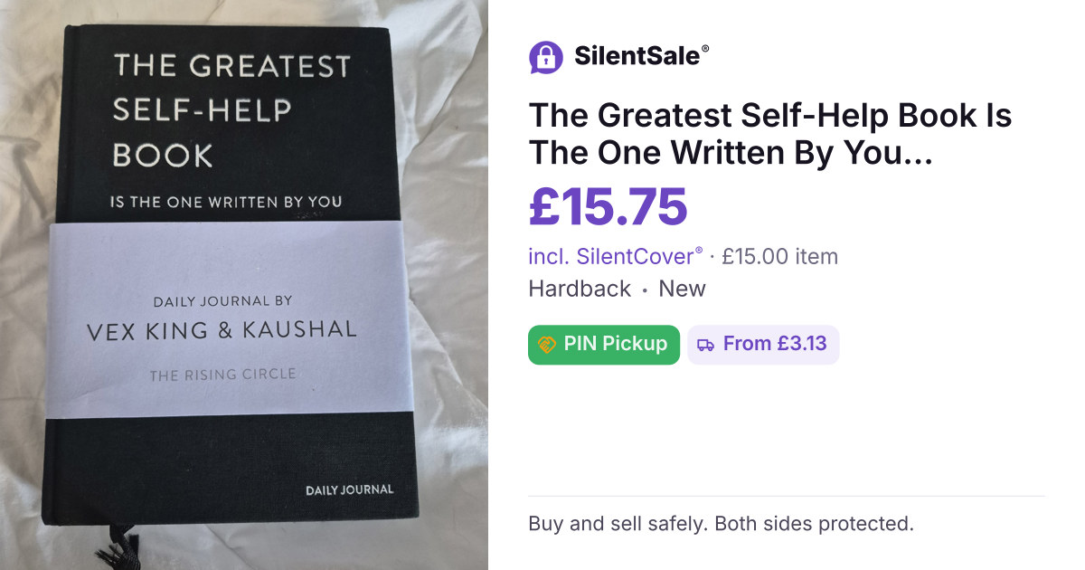 The Greatest Self-Help Book Is The One Written By You Journal - Vex King & Kaushal (BNWT)