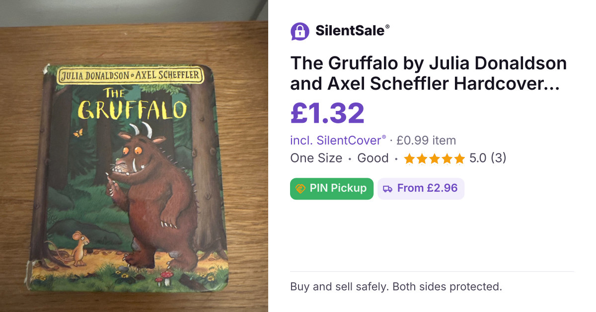 The Gruffalo by Julia Donaldson and Axel Scheffler Hardcover Book